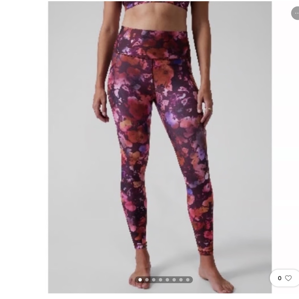56 -Athleta Salutation Stash Pocket Dappled Bloom Multi- size XXS